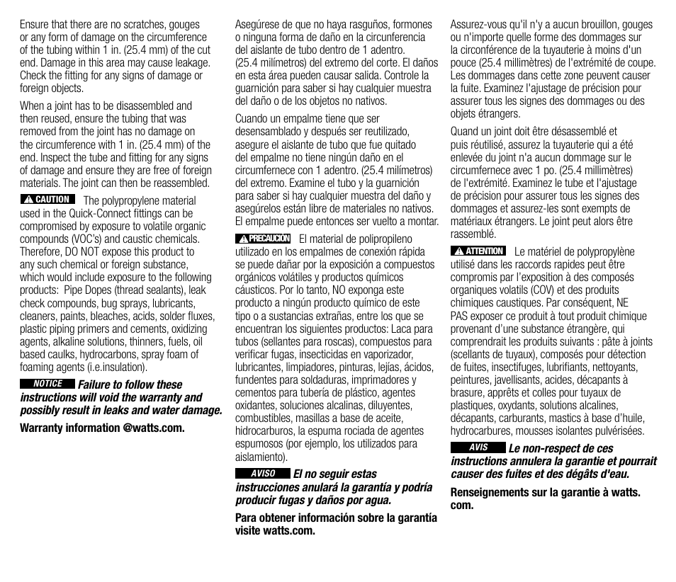 Watts 1027B User Manual | 2 pages