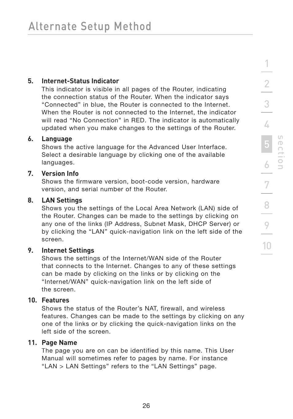 Alternate setup method | Belkin F5D8233-4 User Manual | Page 29 / 104