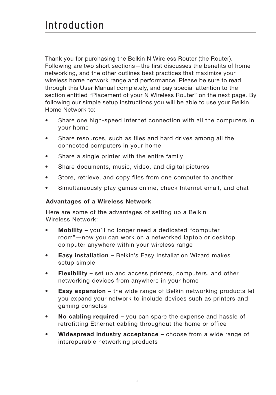 Introduction | Belkin F5D8233-4 User Manual | Page 4 / 104