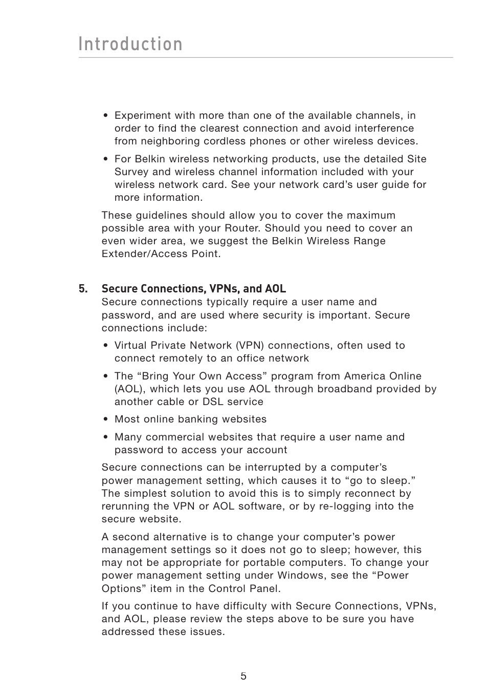 Introduction | Belkin F5D8233-4 User Manual | Page 8 / 104