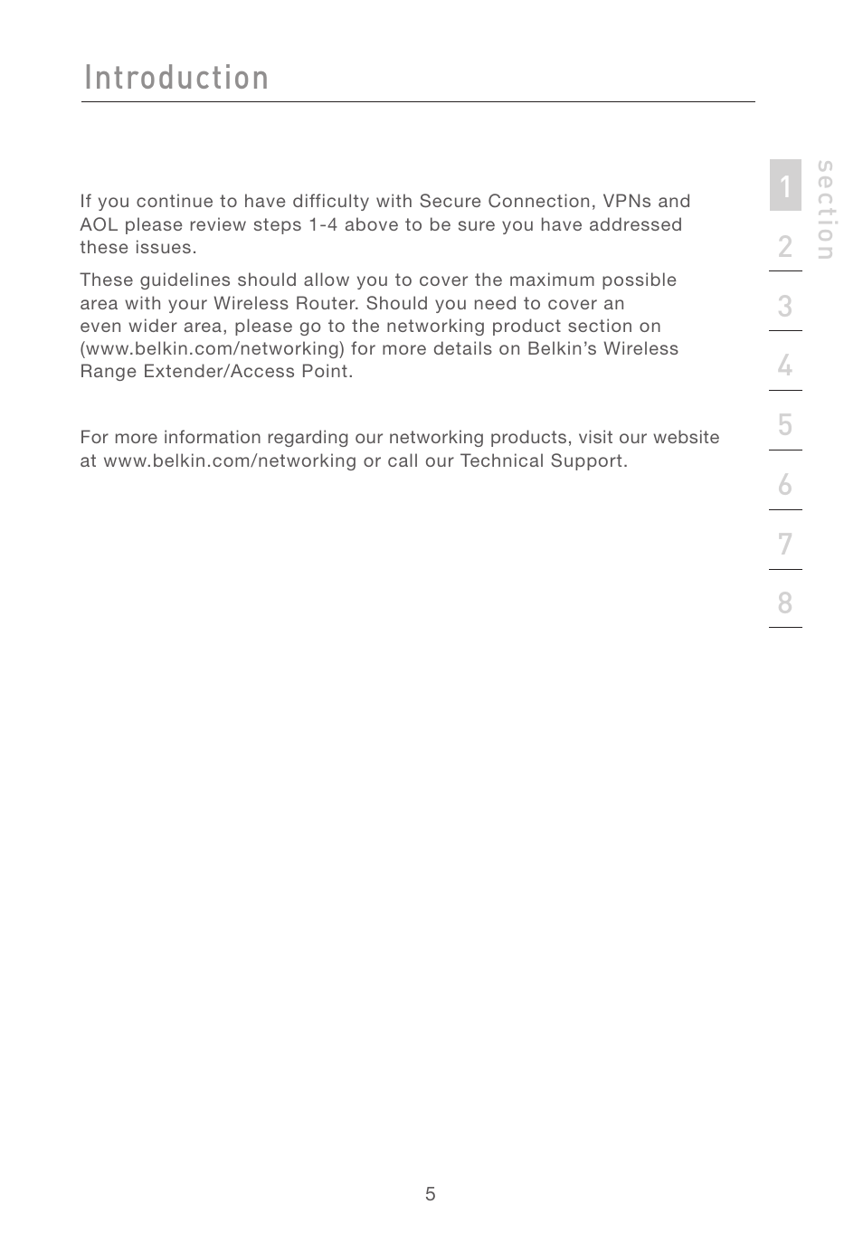 Introduction | Belkin F5D7050 User Manual | Page 7 / 42