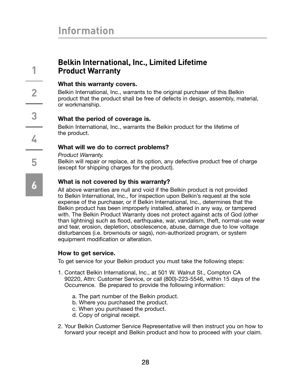 Belkin F5U273 User Manual | Page 31 / 32