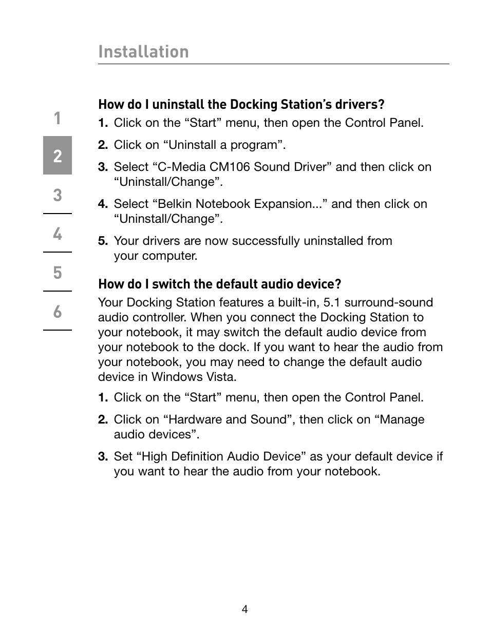 Belkin F5U273 User Manual | Page 7 / 32