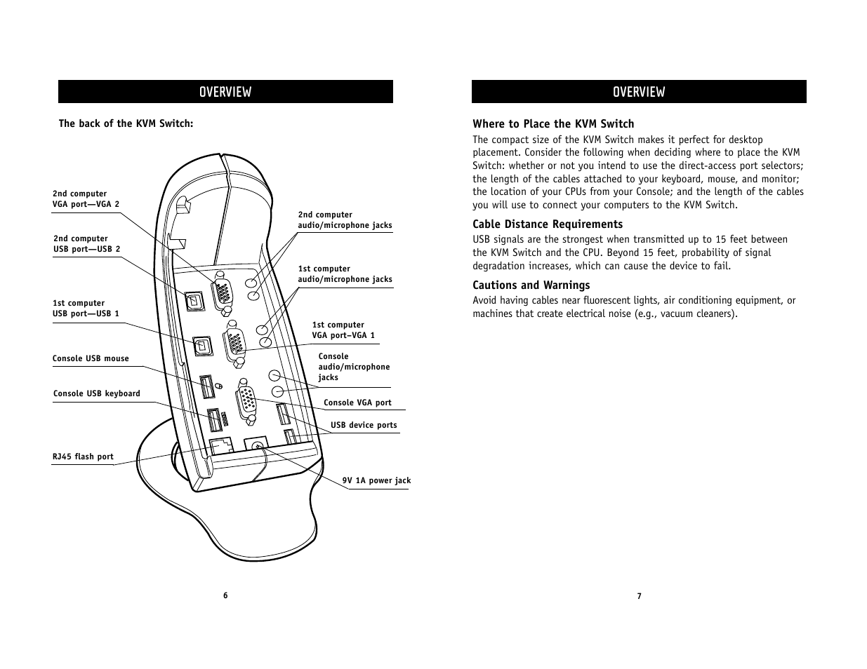 Overview | Belkin F1DS102U User Manual | Page 5 / 16