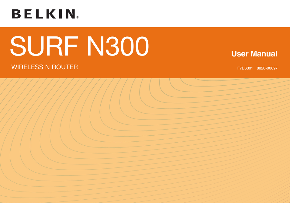 Belkin SURF N300 F7D6301 User Manual | 30 pages