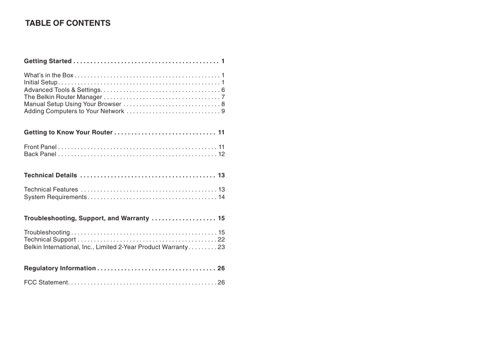 Belkin SURF N300 F7D6301 User Manual | Page 2 / 30