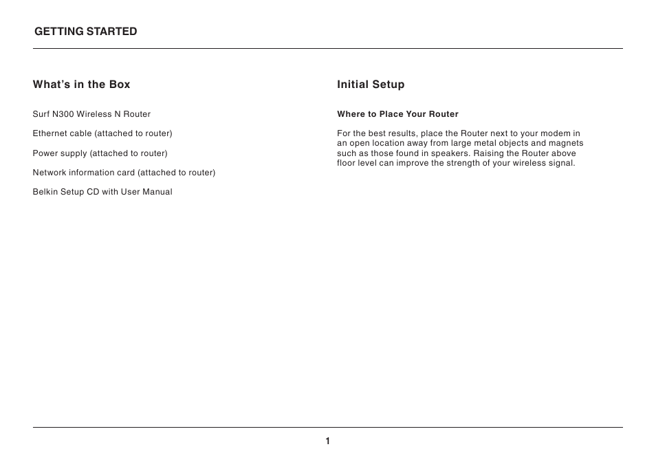Belkin SURF N300 F7D6301 User Manual | Page 3 / 30