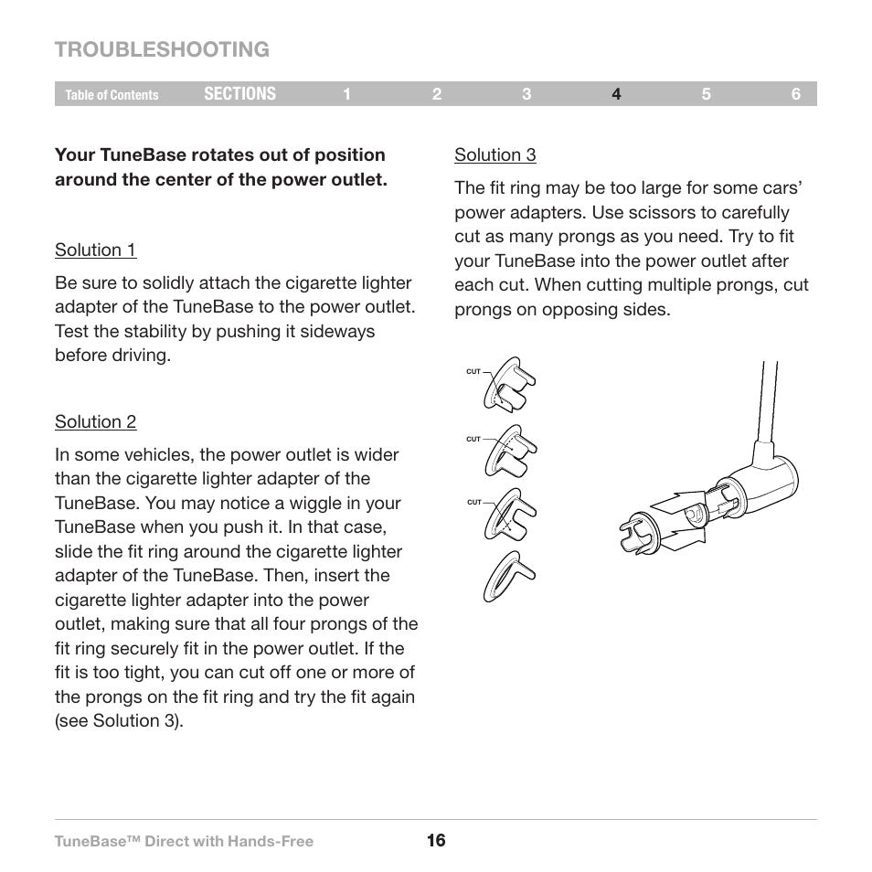 Troubleshooting | Belkin Belkine TuneBase Direct with Hands-Free 8820-00110ea User Manual | Page 18 / 162