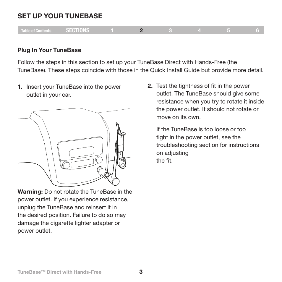 Set up, Set up your tunebase | Belkin Belkine TuneBase Direct with Hands-Free 8820-00110ea User Manual | Page 5 / 162