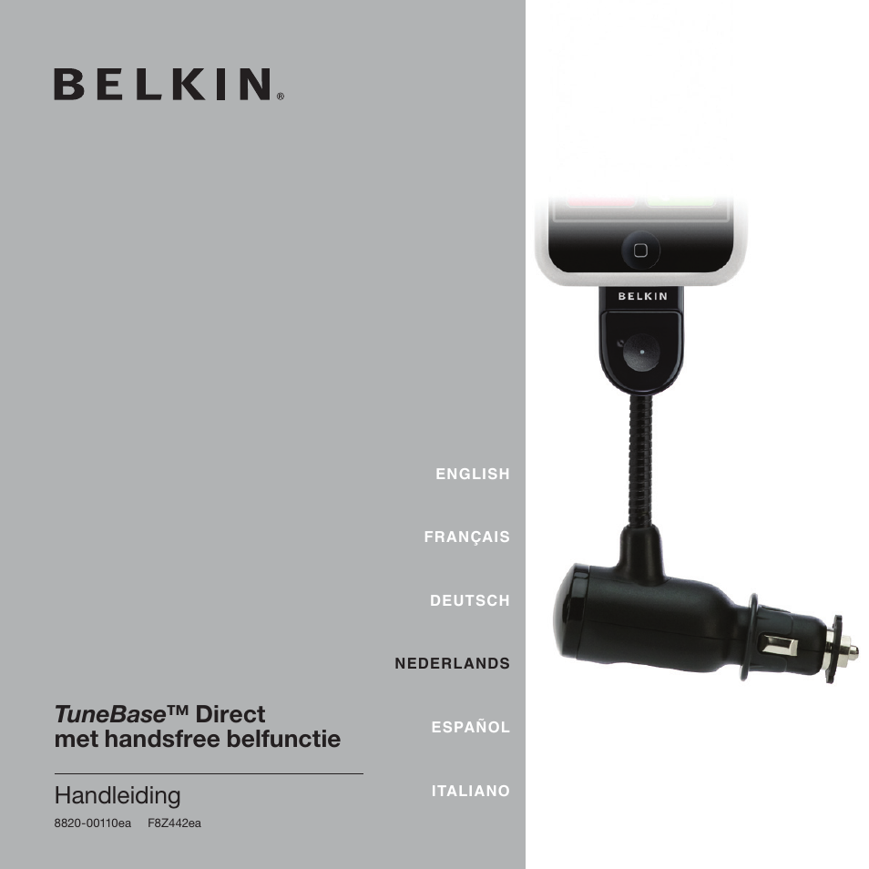 Nederland, Nederlands | Belkin Belkine TuneBase Direct with Hands-Free 8820-00110ea User Manual | Page 82 / 162