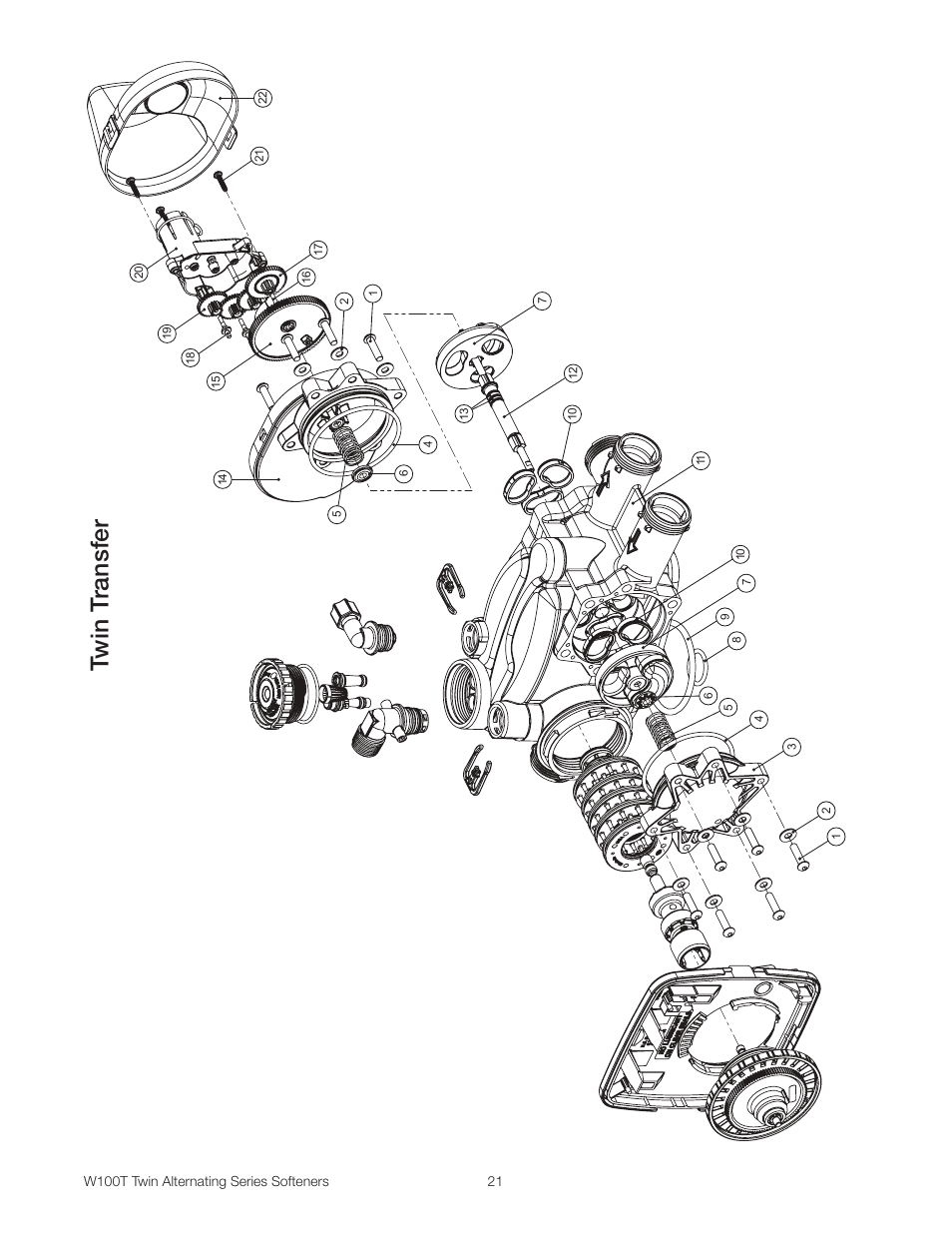 Twin t ransfer | Watts W100T Twin Alternating Series User Manual | Page 21 / 48