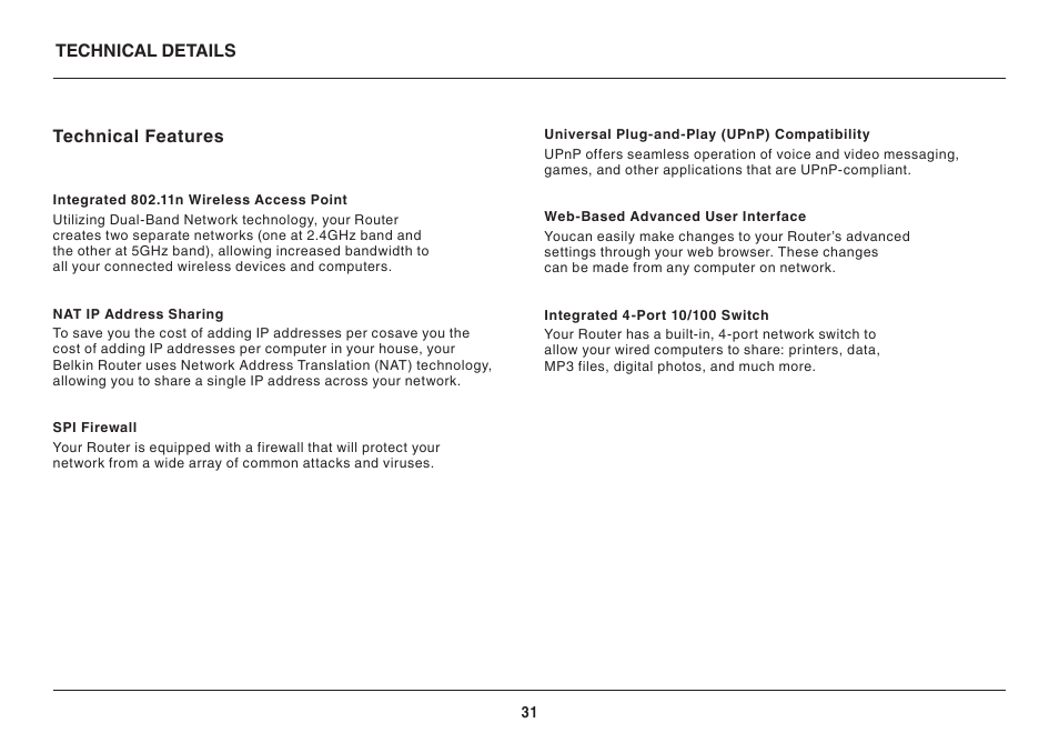 Belkin N 450 DB User Manual | Page 33 / 54