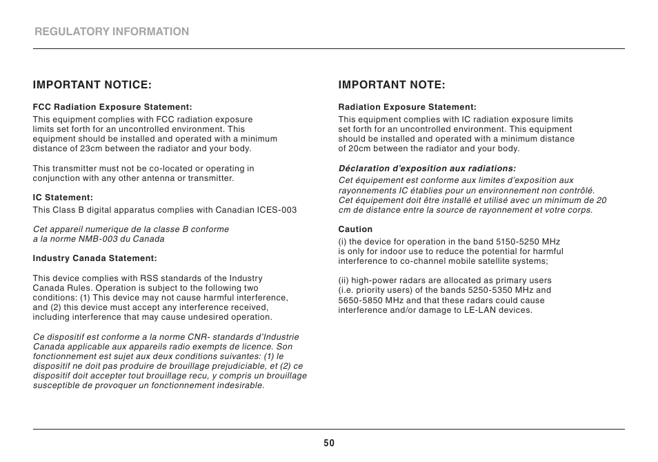 Belkin N 450 DB User Manual | Page 52 / 54