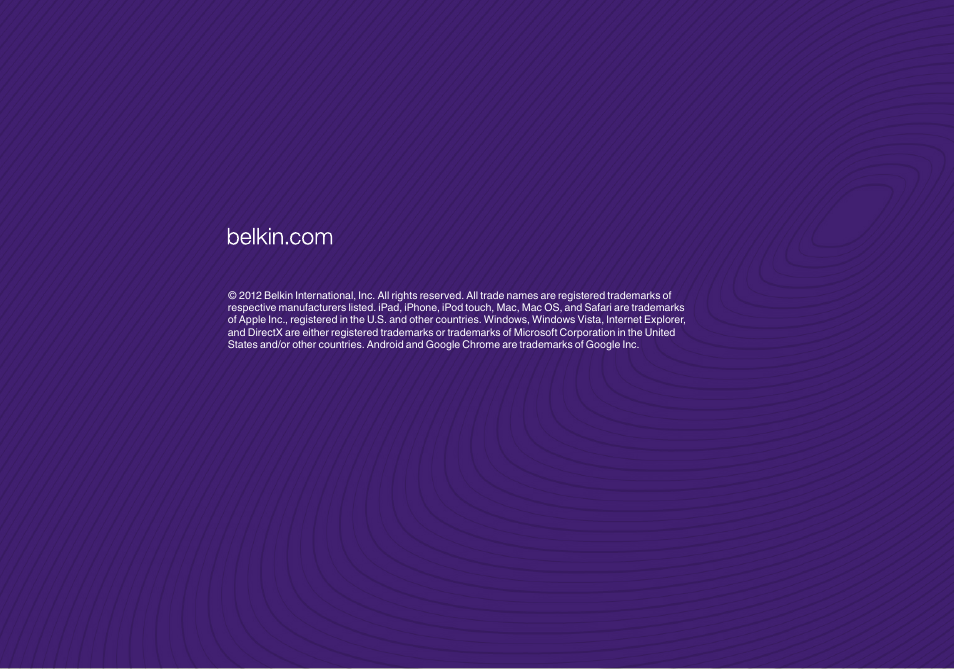 Belkin N 450 DB User Manual | Page 54 / 54