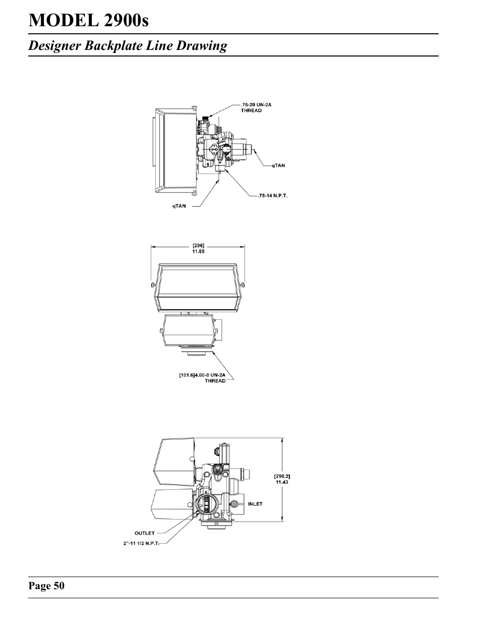Model 2900s | Watts Fleck 2900 Brass Valve User Manual | Page 50 / 60