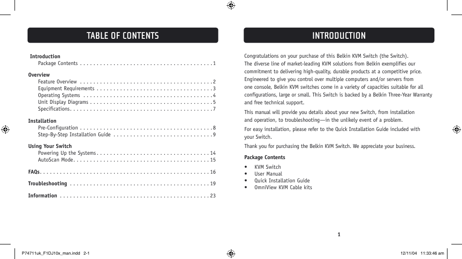 Belkin F1DJ104P User Manual | Page 2 / 15