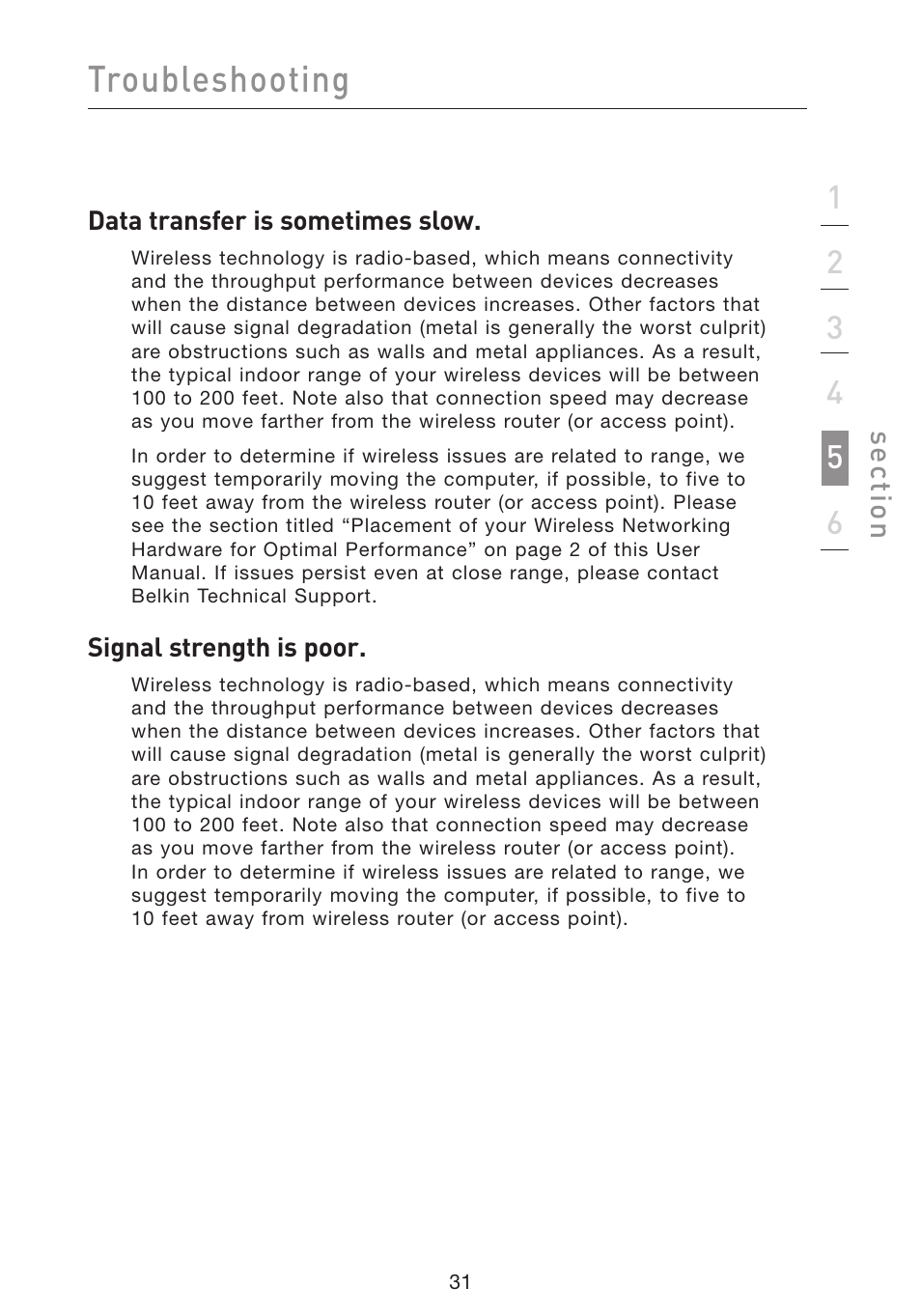 Troubleshooting | Belkin F5D9050 User Manual | Page 35 / 44