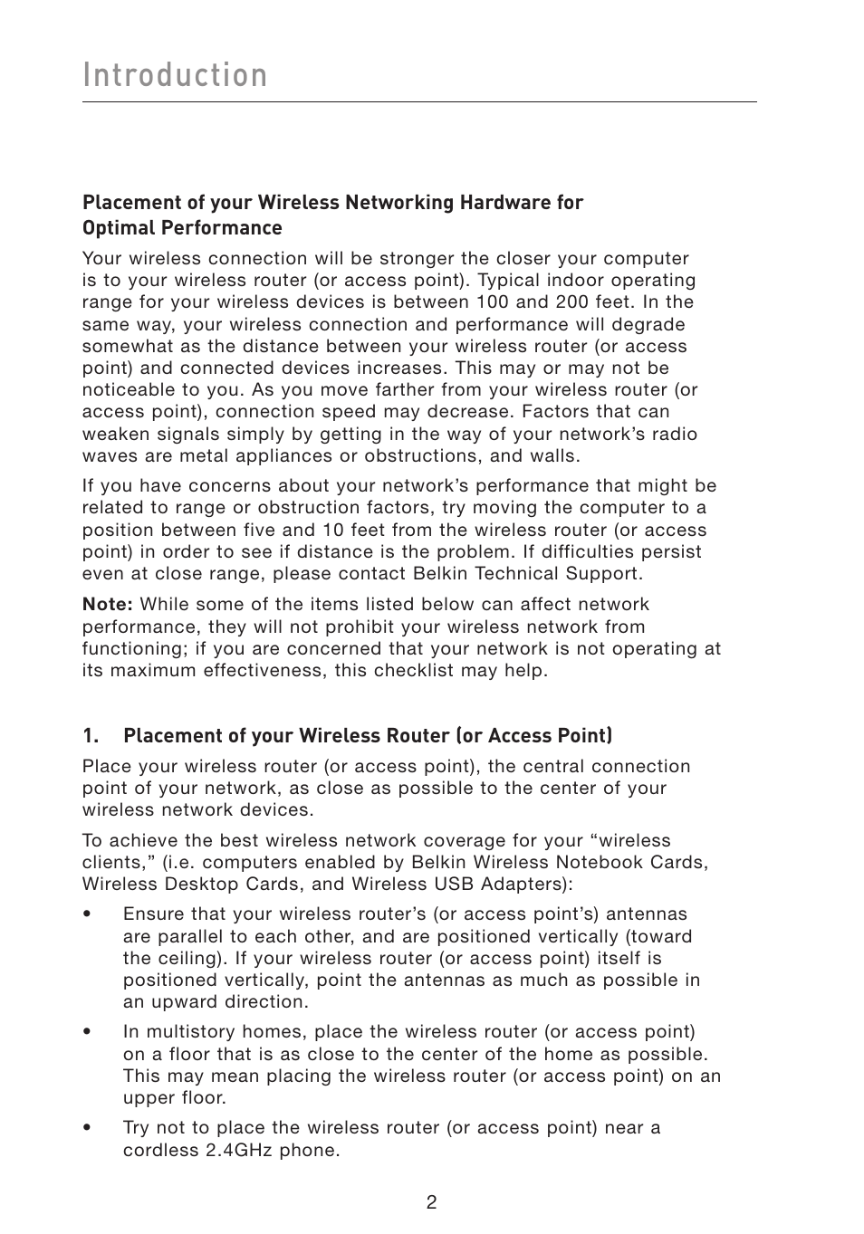 Introduction | Belkin F5D9050 User Manual | Page 6 / 44