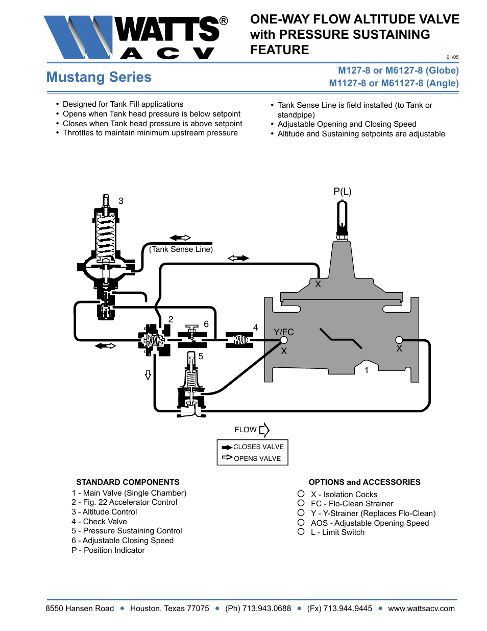 Watts M1127-8 User Manual | 1 page