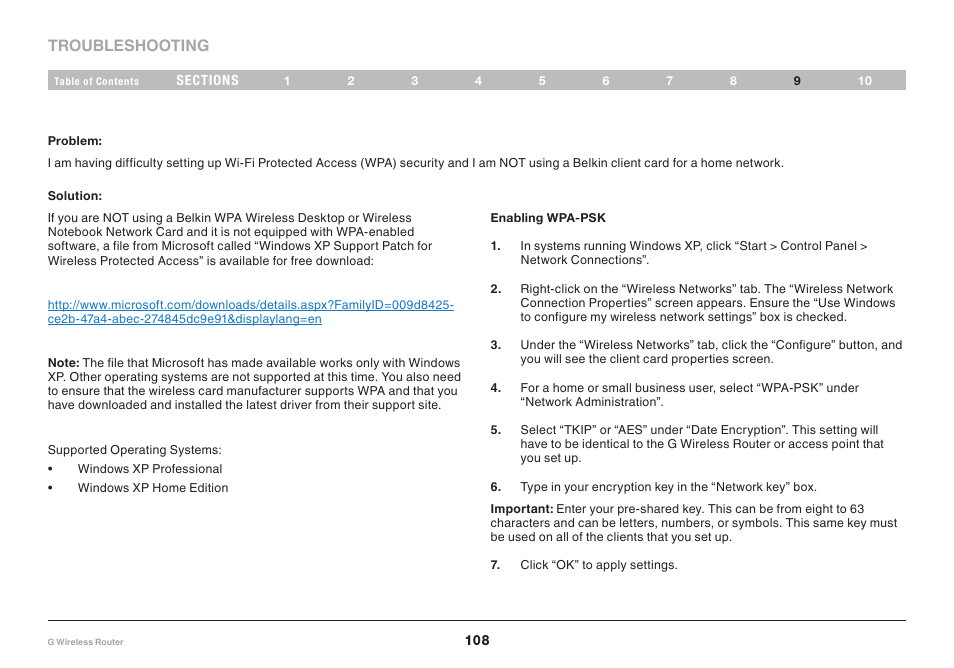 Belkin PM01110EA User Manual | Page 110 / 118