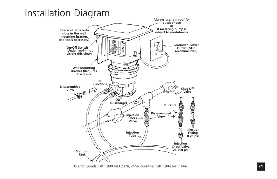Installation diagram | Watts T55-85MHP40 User Manual | Page 21 / 48