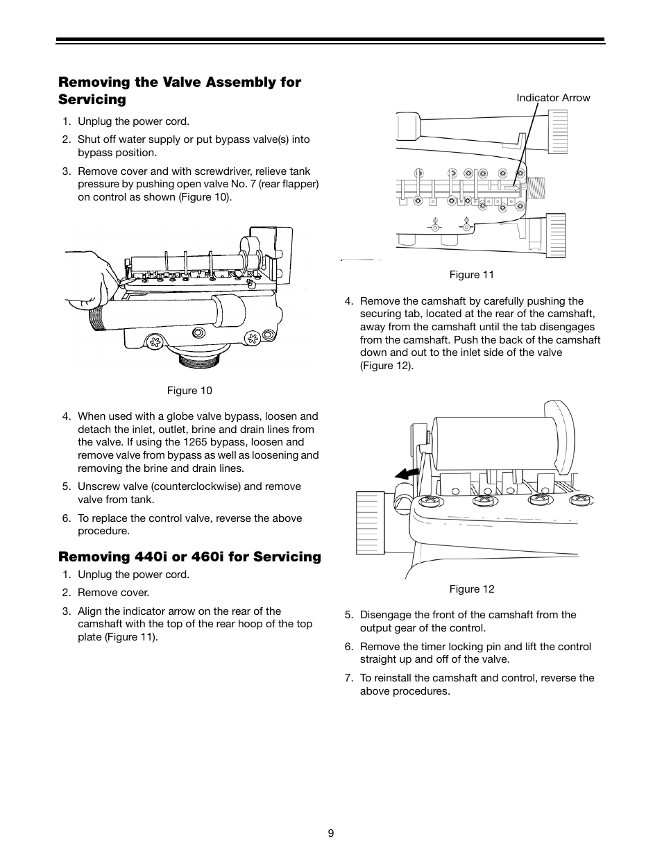 Removing the valve assembly for servicing | Watts N2050A User Manual | Page 9 / 24