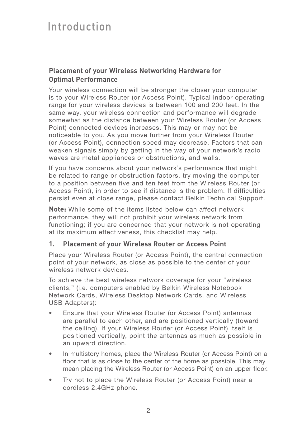 Introduction | Belkin F5D7011 User Manual | Page 4 / 48