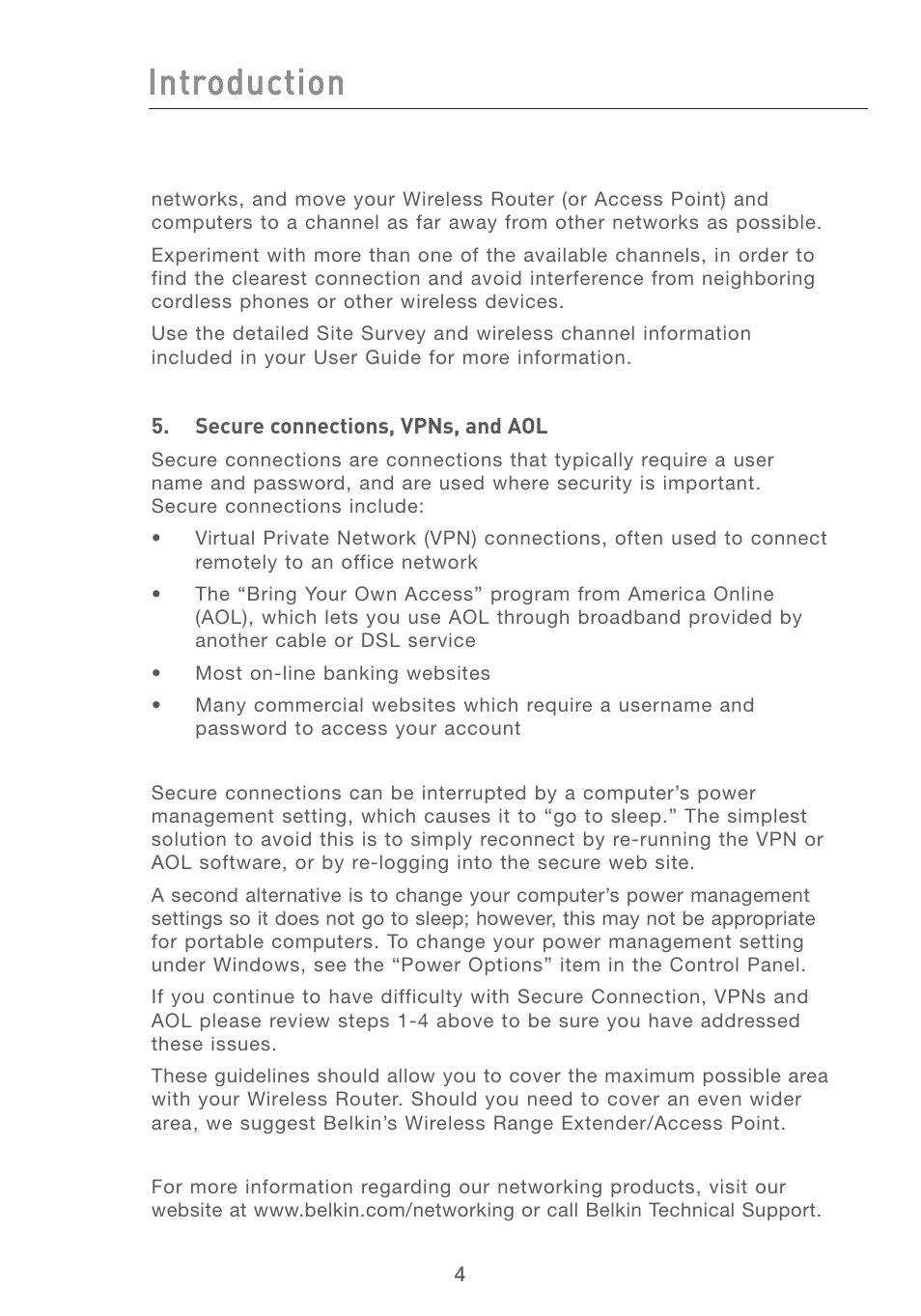 Introduction | Belkin F5D7011 User Manual | Page 6 / 48