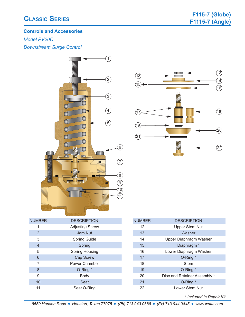 Watts F1115-7 User Manual | Page 6 / 8