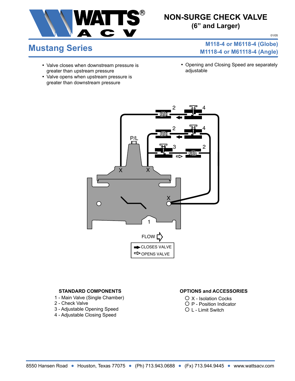 Watts M1118-4 User Manual | 1 page