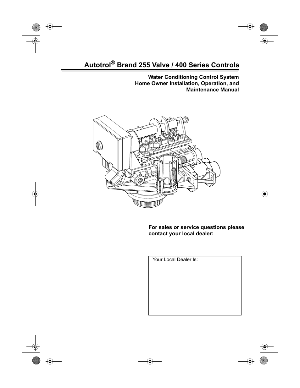 Watts Autotrol 255 (400 Series) User Manual | 32 pages