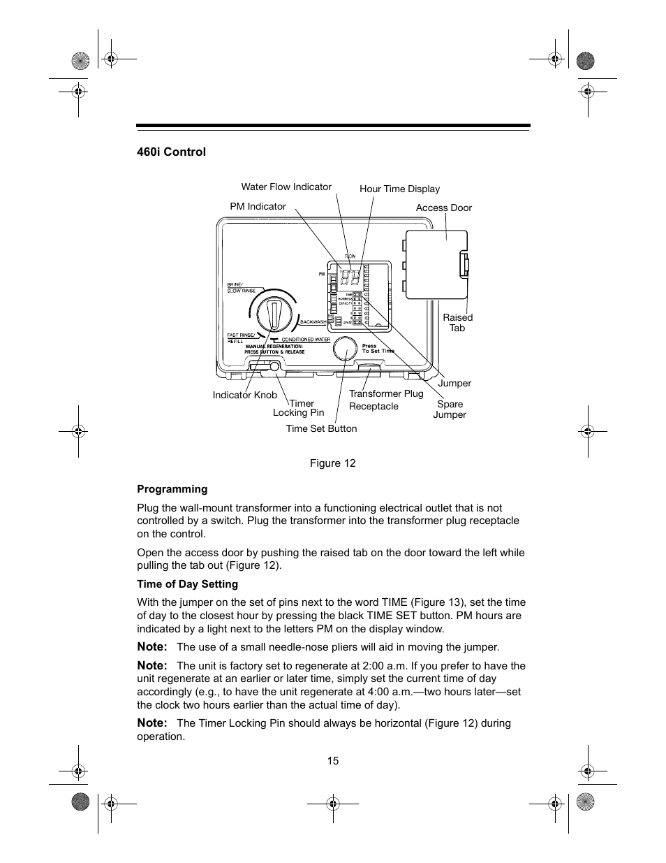 460i control | Watts Autotrol 255 (400 Series) User Manual | Page 15 / 32