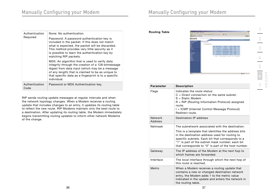 Manually configuring your modem | Belkin High Speed ADSL2+ Modem F5D5730au User Manual | Page 20 / 30