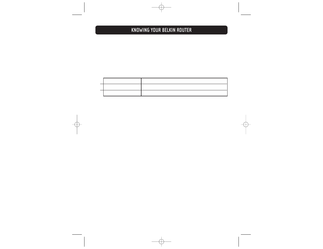 Knowing your belkin router | Belkin F5D6231-4 User Manual | Page 8 / 83