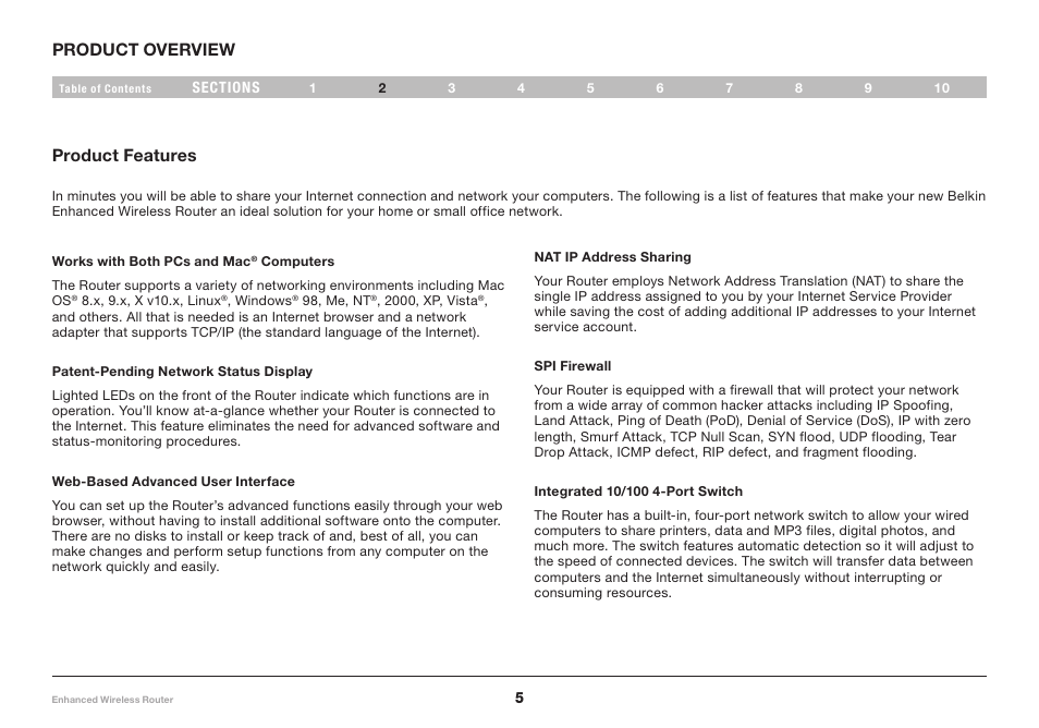 Belkin F6D4230-4 User Manual | Page 7 / 99