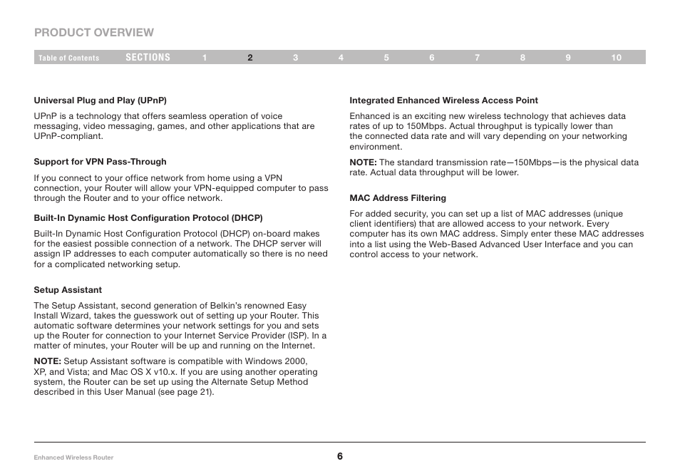 Belkin F6D4230-4 User Manual | Page 8 / 99