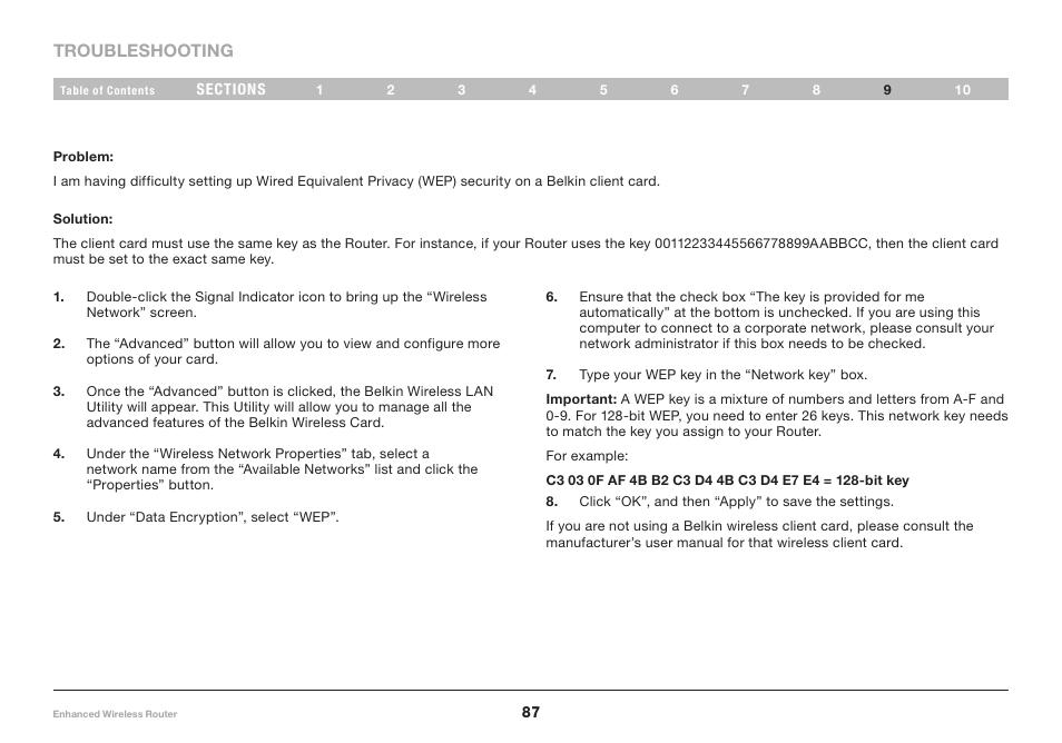 Belkin F6D4230-4 User Manual | Page 89 / 99