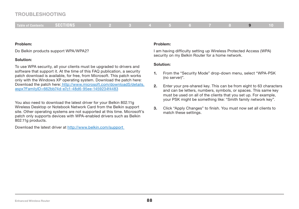 Belkin F6D4230-4 User Manual | Page 90 / 99
