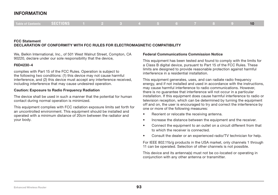 Belkin F6D4230-4 User Manual | Page 95 / 99