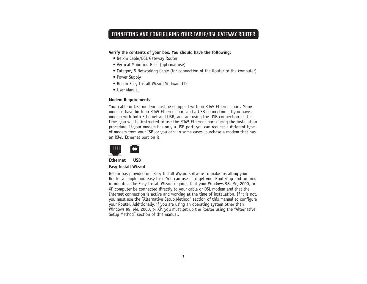 Belkin F5D5231-4 User Manual | Page 9 / 72