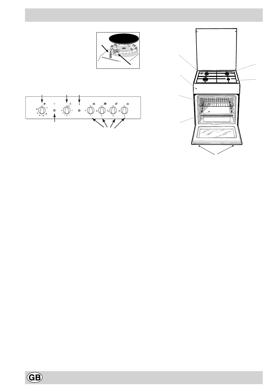 The cooker with gas oven and gas grill | Indesit K6G21S/R User Manual | Page 18 / 68