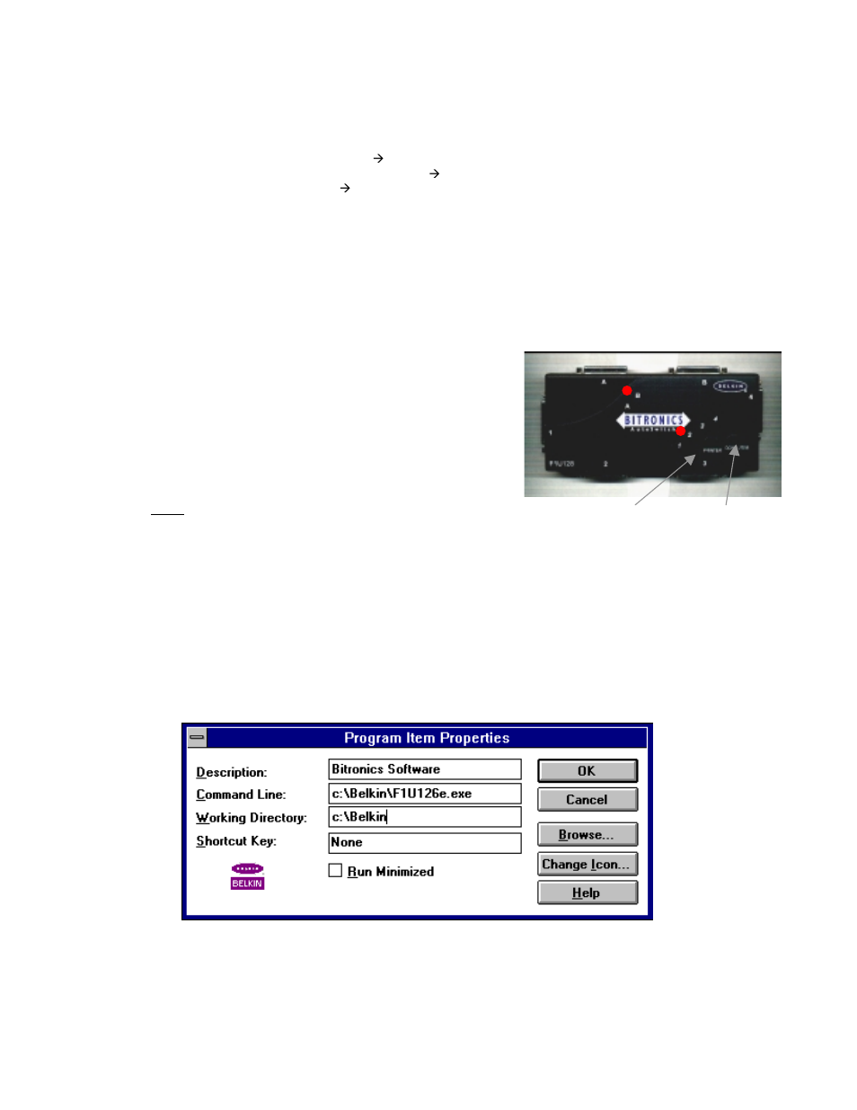 Iv. choose your operating system, V. manual mode, Windows( 3.x | Belkin F1U128-KIT User Manual | Page 3 / 16