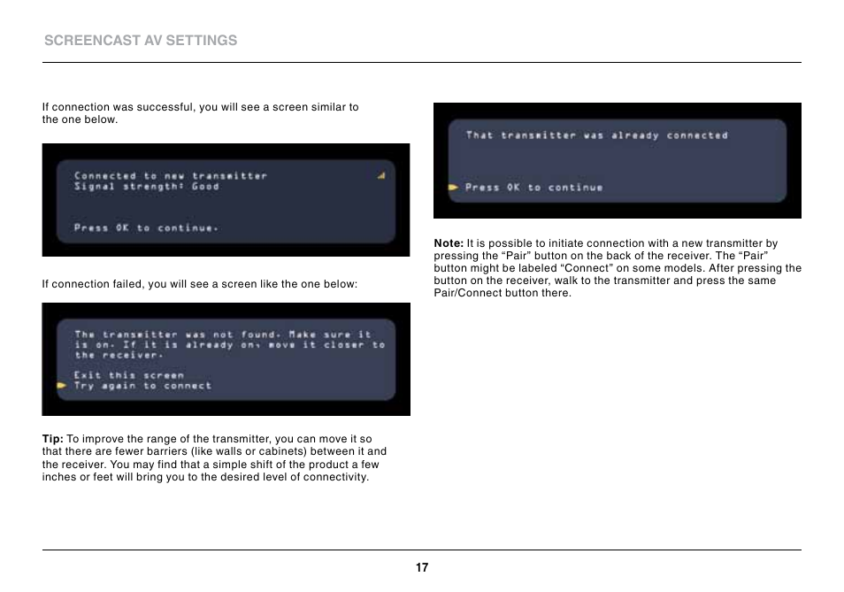 Belkin ScreenCast AV4 User Manual | Page 19 / 30