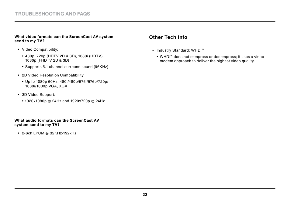 Belkin ScreenCast AV4 User Manual | Page 25 / 30