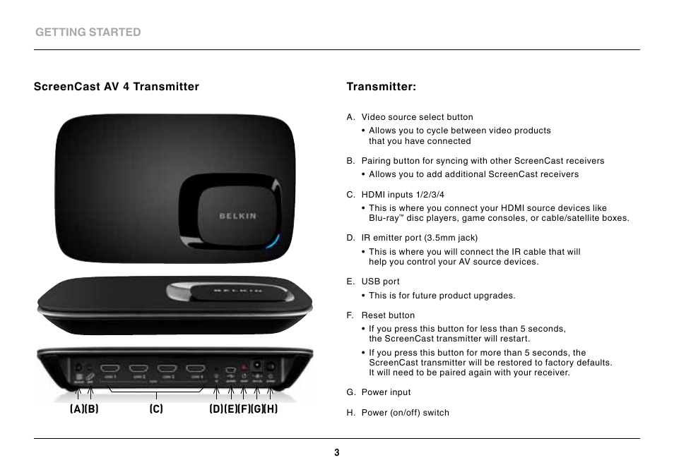 Belkin ScreenCast AV4 User Manual | Page 5 / 30