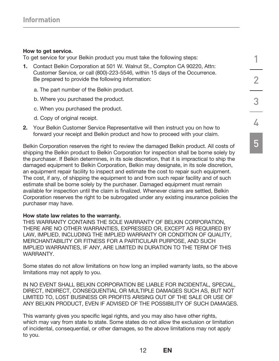 Belkin F5U229UK User Manual | Page 15 / 16