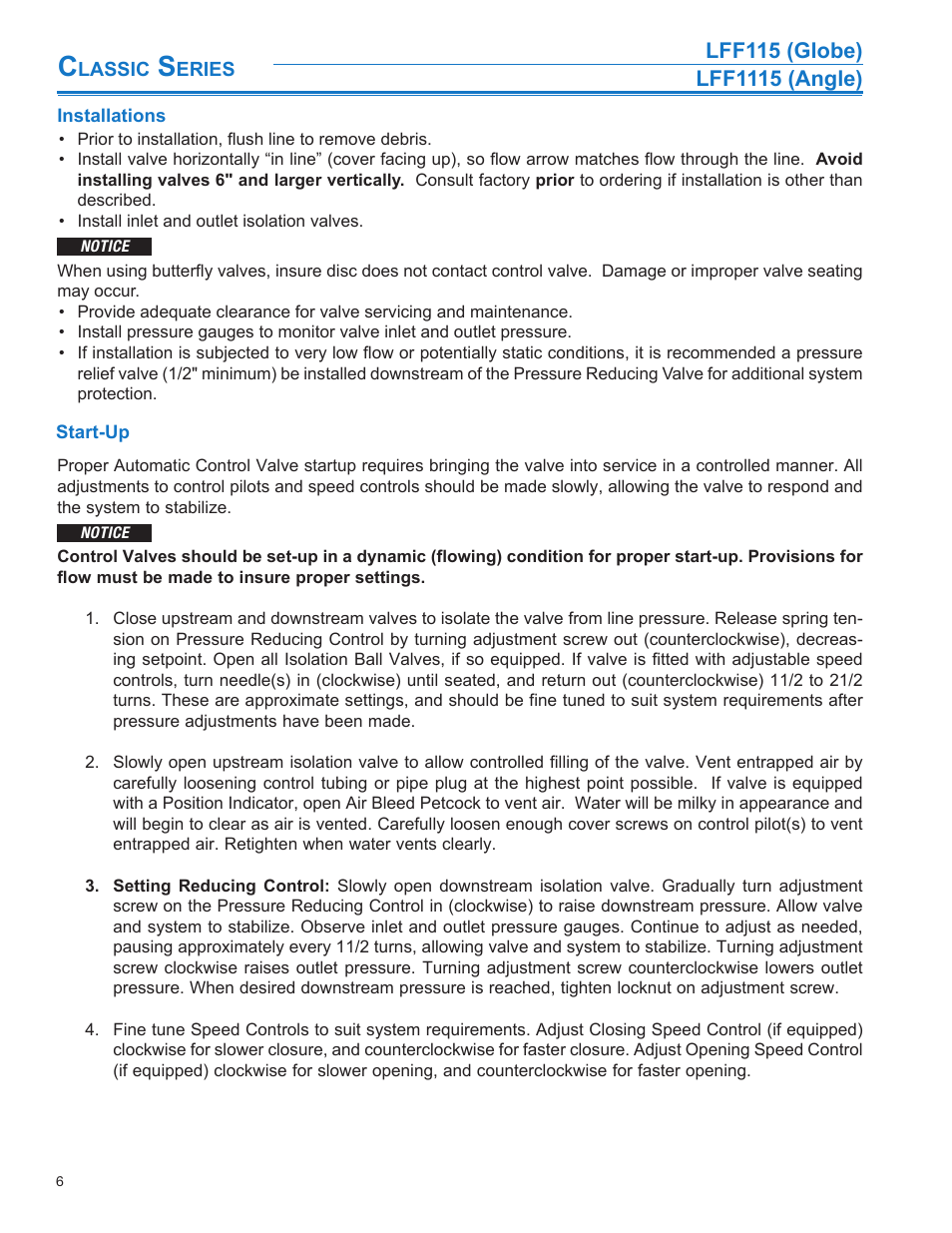 Watts LFF1115 User Manual | Page 6 / 8