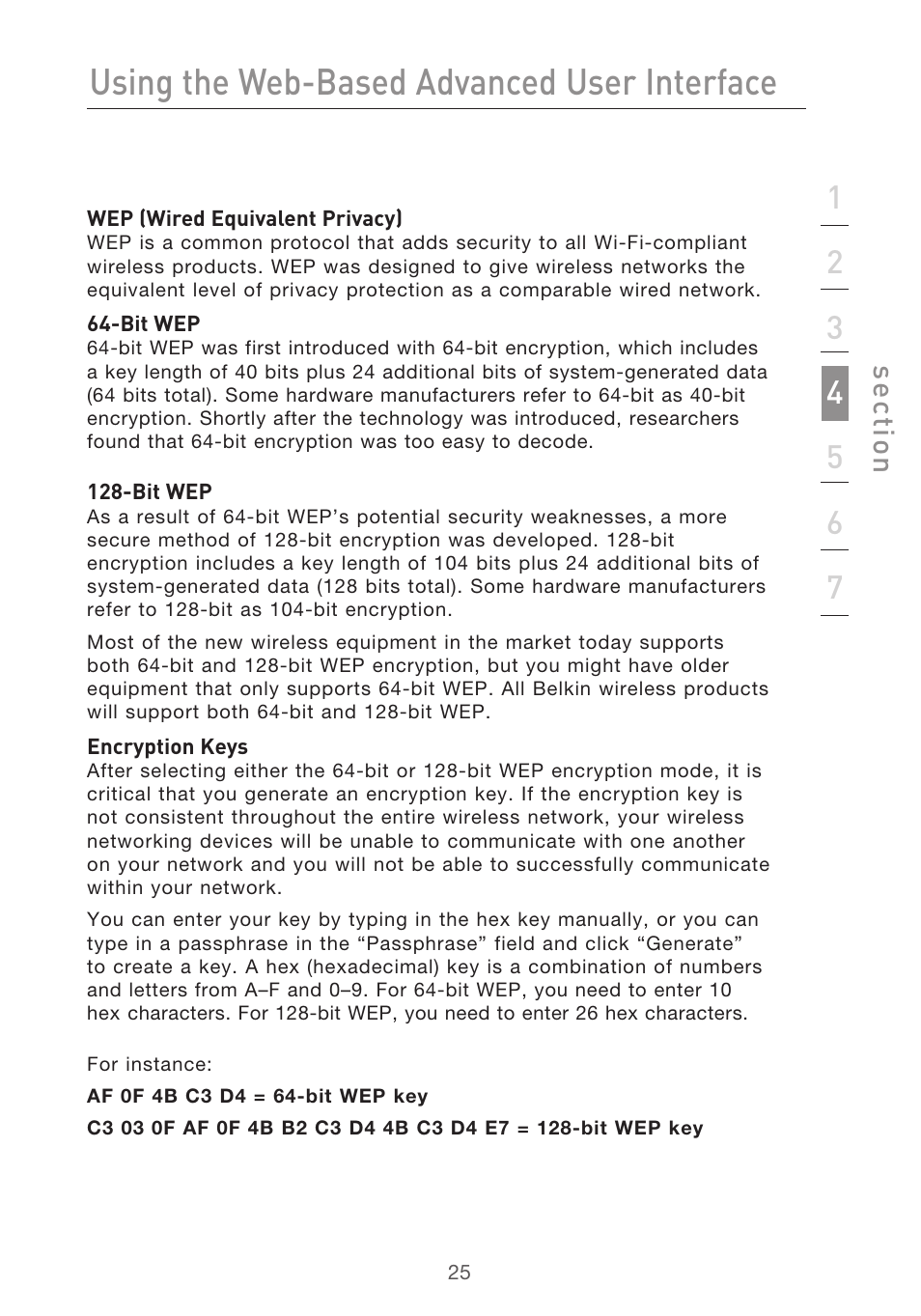 Using the web-based advanced user interface | Belkin Range Extender/ Access Point User Manual | Page 28 / 57