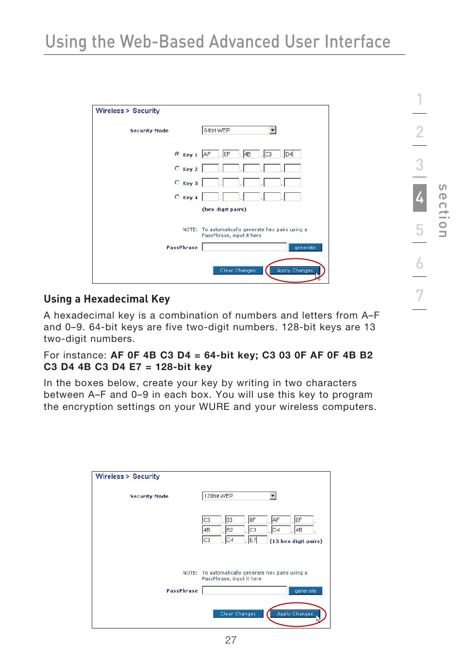 Using the web-based advanced user interface | Belkin Range Extender/ Access Point User Manual | Page 30 / 57