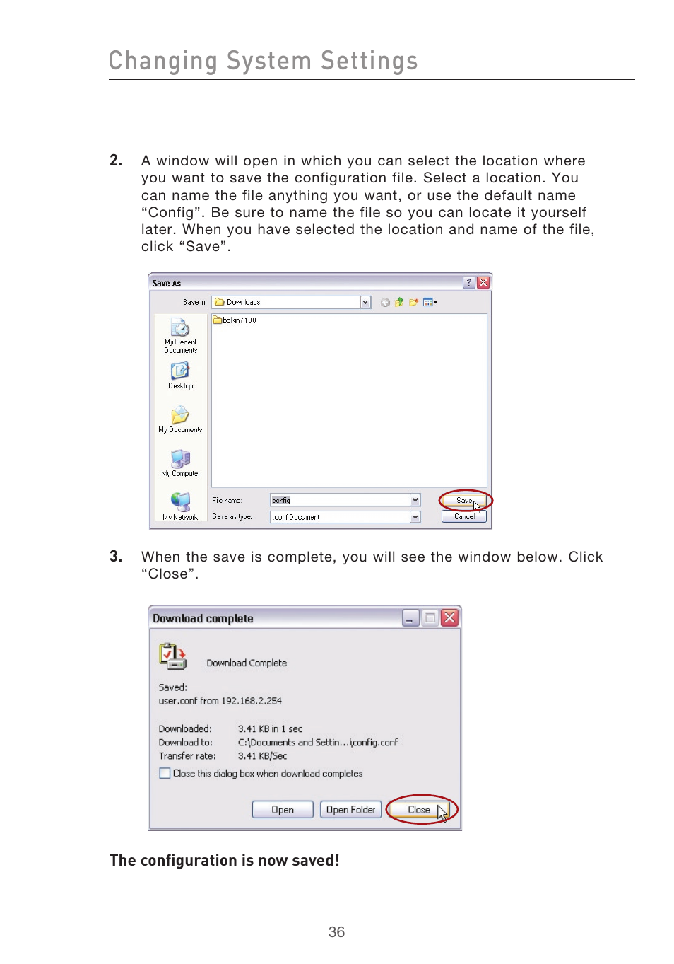 Changing system settings | Belkin Range Extender/ Access Point User Manual | Page 39 / 57